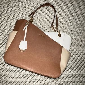 Brown Michael Kors work tote.